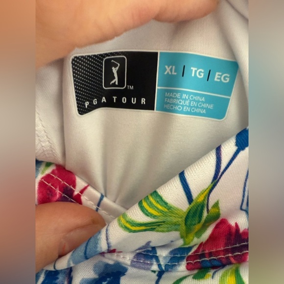 PGA Tour Womens Golf Skort SZ XL Floral Pockets Bright Athletic Summer Comfort - Picture 3 of 8